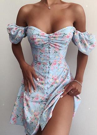 Розпродаж сукня prettylittlething з гудзиками/петлями квіткова