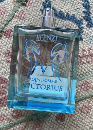 Мужская парфюмированная вода jfenzi victorius aqua homme, остаток из 100 мл