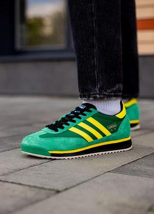👟adidas originals sl 72 rs green/yellow/core black