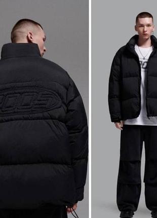 Чоловіча пухова куртка oversize знижка
