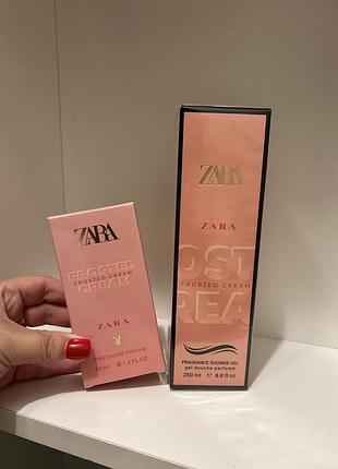 Парфумований набір zara frosted creem