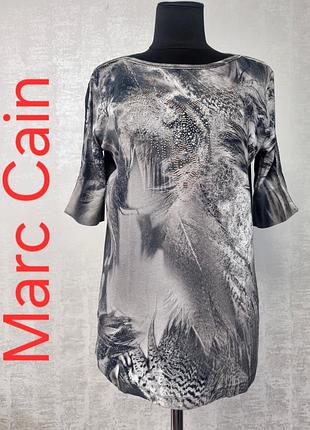 Стильная футболка marc cain sports с роскошным декором стразами!