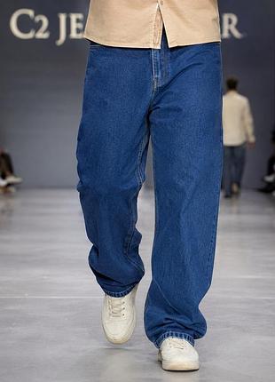 Джинси чоловічі c2 jeanswear сині 3xl бавовна