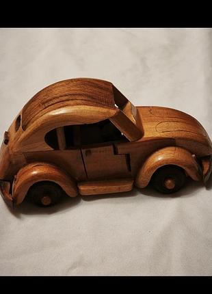 Деревянная модель автомобиля volkswagen beetle