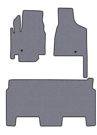 Резиновые коврики carsuit (2008-2020, 2 ряда, 8-местный/комплектация sxt, серый) для dodge grand caravan v