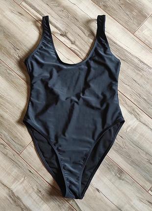 Черный слитный купальник boohoo, размер s / m (38 / u9 10 / s-m)