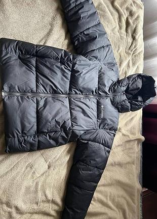 Куртка зимова коротка чоловіча columbia puffect™ li hooded jacket s чорна