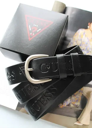 Женский ремень guess черный