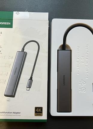 Адаптер ugreen 5-in-1 usb-c