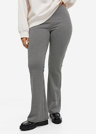 Красивые штаны брюки в гусиную лапку батал marks & spencer