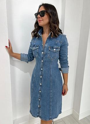 Джинсова сукня від guess/ m/