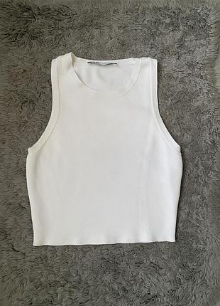 Топ білий zara