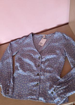 Блуза у квітковий принт h&m