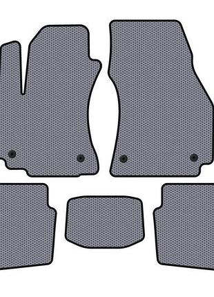 Резиновые коврики carsuit (2 ряда, 2003-2005, 7-местный, серый) для opel zafira a