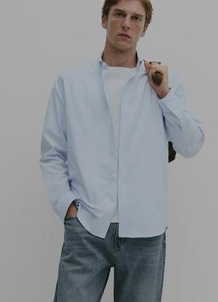 Мужская рубашка в полоску john lewis tailored fit (размер l / 42) 100% хлопок