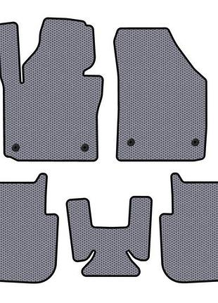 Гумові килимки carsuit (2 ряди, 2006-2010, 7-ми місний, сірий) для volkswagen touran рр