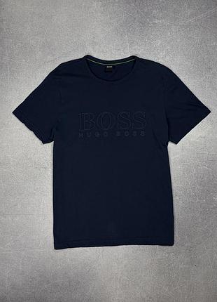 Hugo boss teebo n футболка легка літня темно синя оригінал l