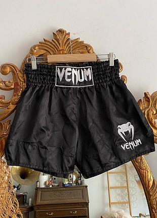 Venum classic muay thai shorts шорти нові чоловічі чорні муай тай тайський бокс