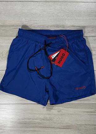 Нейлоновые пляжные плавательные шорты хуго hugo hugo boss red label, m, оригинал