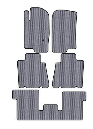 Резиновые коврики carsuit (3 ряда, серые) для ford explorer 2001-2005 гг