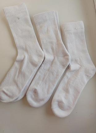 Набор высоких носков 3 пары с махровой стопой размер 42-45