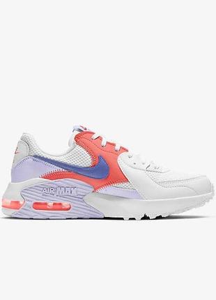 Nike air max excee | 41р 26.5см женские кроссовки оригинал белые