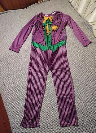 Лицензионный карнавальный костюм дожжек batman dc / комбинезон joker рост 122-128