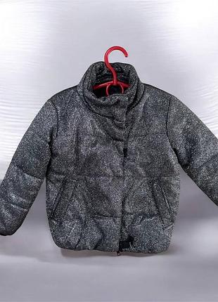 Куртка блискуча на дівчинку 98-104