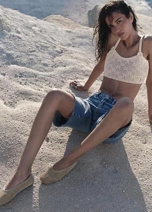Плетенi балетки zara original spain балетки сітка зара 38