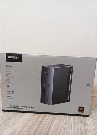 Новая мощная док-станция ugreen revodok pro 14-in-1 usb-c docking station 4k 120hz (cm843)