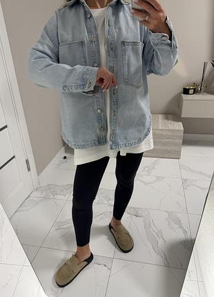 Джинсова сорочка zara