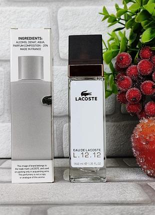 Чоловічий свіжий аромат eau de l.12.12 blanc лакост пур ель бланк білий