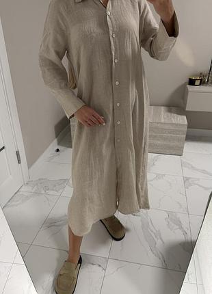 Сукня із льону zara