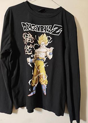 Аніме оверсайз лонгслів dragon ball z x primark (s-m) оригінал кофта унісекс