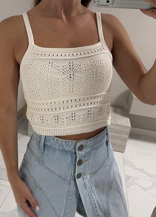 Топ з мережива bershka