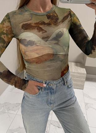 Тату боді сітка zara