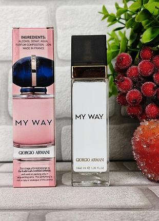 Модный женский парфюм my way май вей цветочный аромат