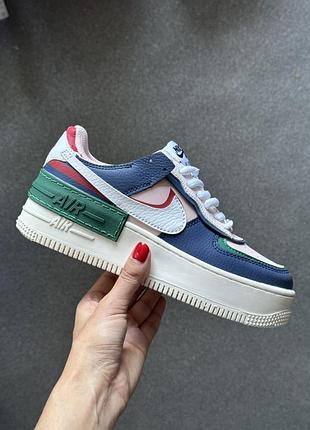 Нові кросівки nike air force 1 shadow з натуральної шкіри! топ якість 36,37,38,39 розміри