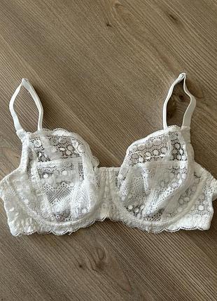 Білий мереживний бюстгальтер primark