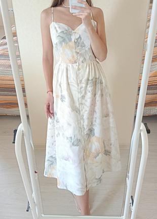 Льняной сарафан h&amp;m