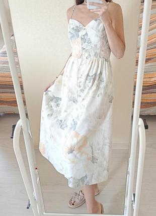 Льняной сарафан h&amp;m 3