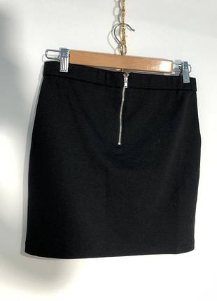 Юбка мини черная женская hema