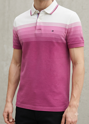 Поло піке tommy hilfiger slim  градіент р.l