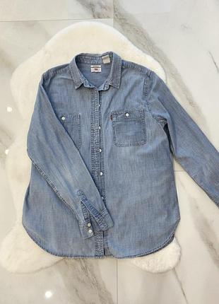 Сорочка руьашка джинсова levi’s оригінал s-m