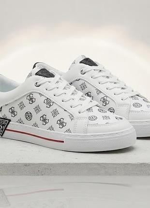 Стильные женские кеды кроссовки guess gransin2 оригинал белые 39 - 39.5 размер (стелька 26 см)