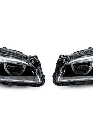 Передні фари fullled (2013-2016, 2 шт) для bmw 5 серія f10/f11 рр