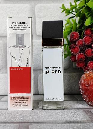 Женские духи in red арман баси и рэд красная веточка цветочный аромат