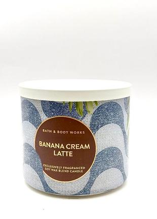Свічка banana cream latte bath and body works