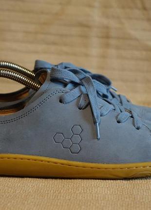 Легчайшие голубые кожаные кроссовки vivobarefoot addis botanical minimalist running shoes 41 р. ( 27 см.)
