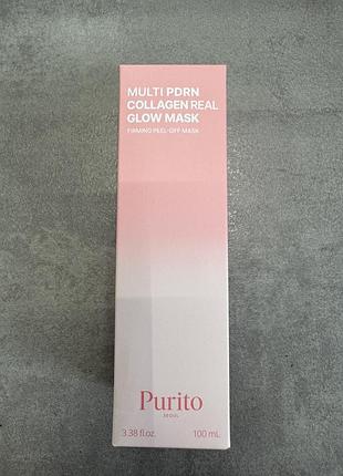 Purito seoul - multi pdrn collagen real glow mask - розгладжувальна колагенова маска